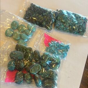 Assorted Turquoise loose beads